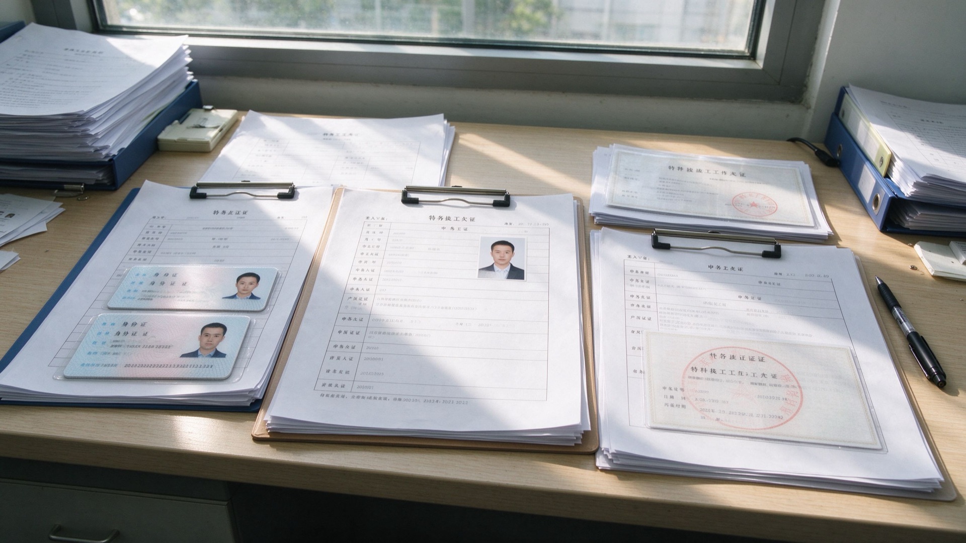 报名材料桌面